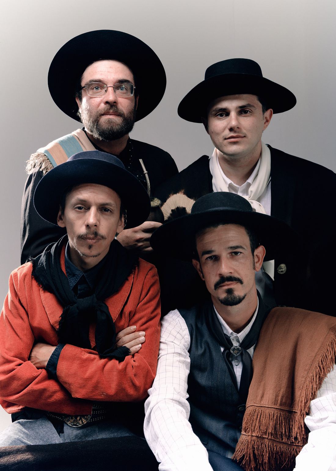 Os 4 integrantes do Quarteto Coração de Potro